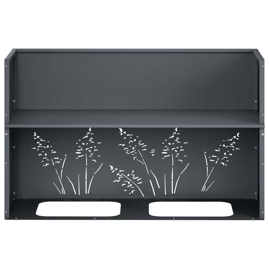 Plantenbak Antraciet 80 x 20 x 49 cm Koudgewalst staal