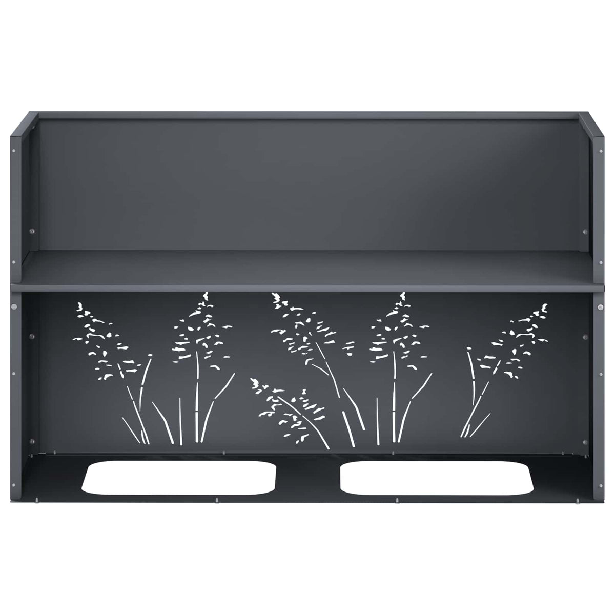 Plantenbak 2 st Antraciet 80 x 20 x 49 cm Koudgewalst staal
