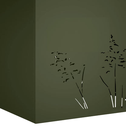 Plantenbak Olijfgroen 80 x 20 x 49 cm Koudgewalst staal