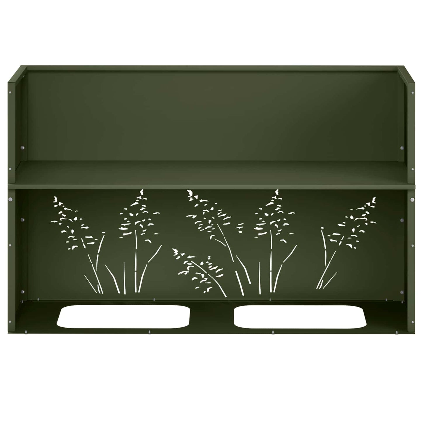 Plantenbak Olijfgroen 80 x 20 x 49 cm Koudgewalst staal