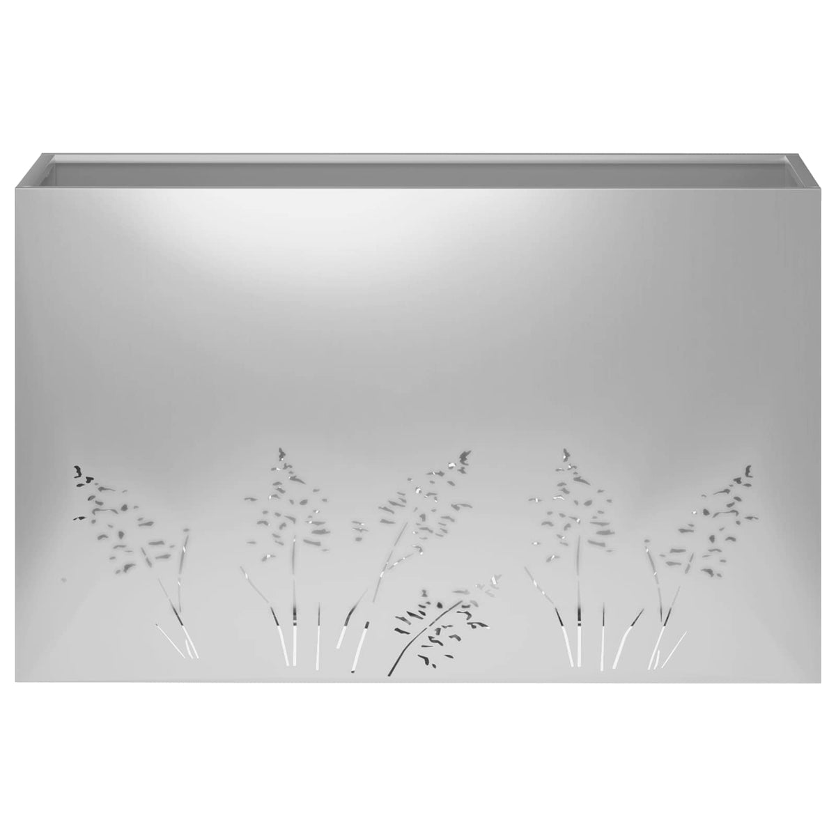 Plantenbak zilver 80 x 20 x 49 cm Gegalvaniseerd staal