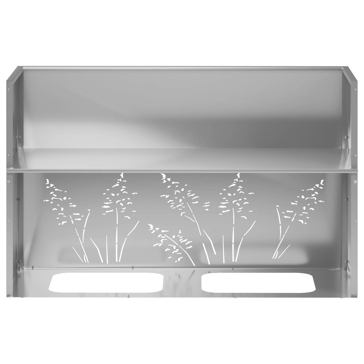 Plantenbak 2 st zilver 80 x 20 x 49 cm Gegalvaniseerd staal