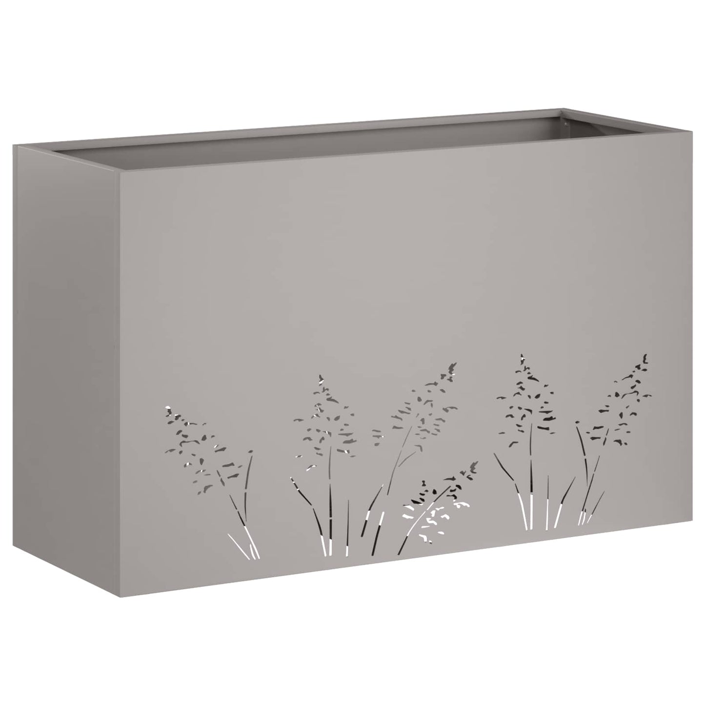 Plantenbak 2 st Roestkleurig 80 x 20 x 49 cm weervast staal
