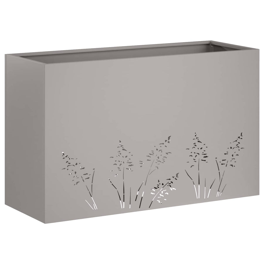 Plantenbak 2 st Roestkleurig 80 x 20 x 49 cm weervast staal