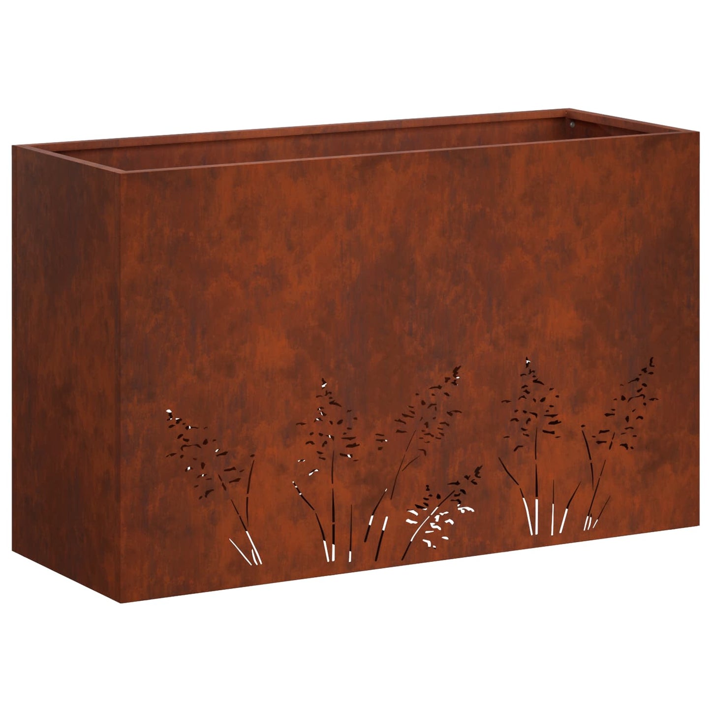 Plantenbak 2 st Roestkleurig 80 x 20 x 49 cm weervast staal