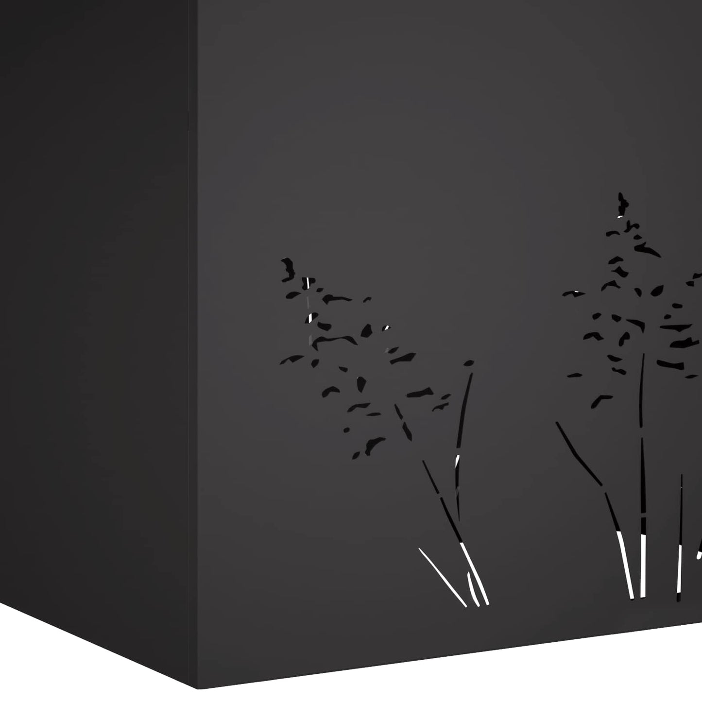Plantenbak Zwart 80 x 30 x 49 cm Koudgewalst staal