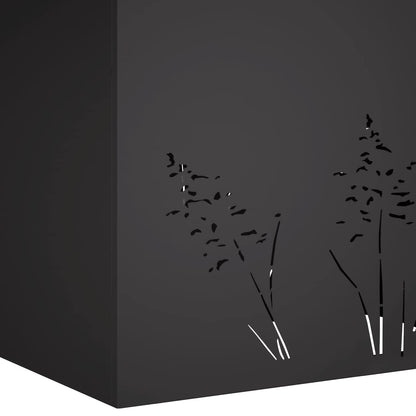 Plantenbak Zwart 80 x 30 x 49 cm Koudgewalst staal