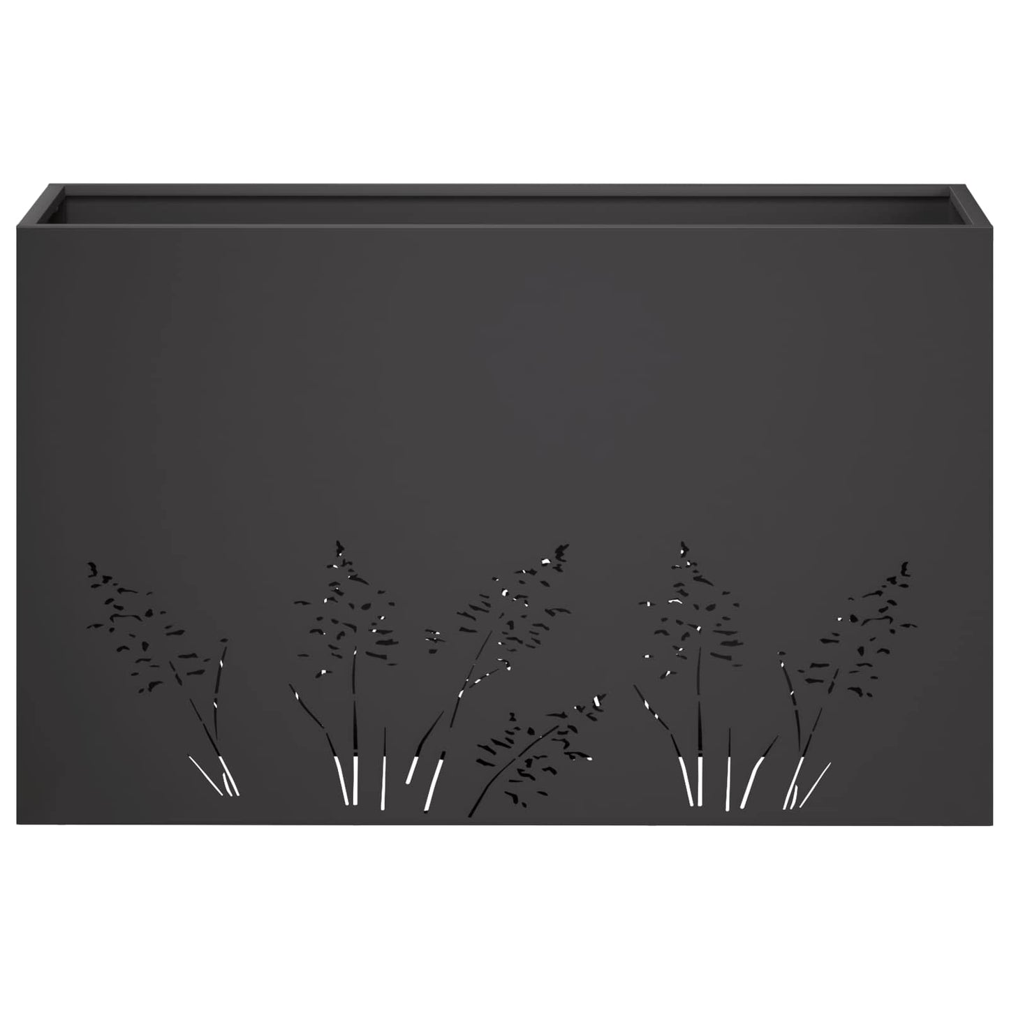 Plantenbak Zwart 80 x 30 x 49 cm Koudgewalst staal