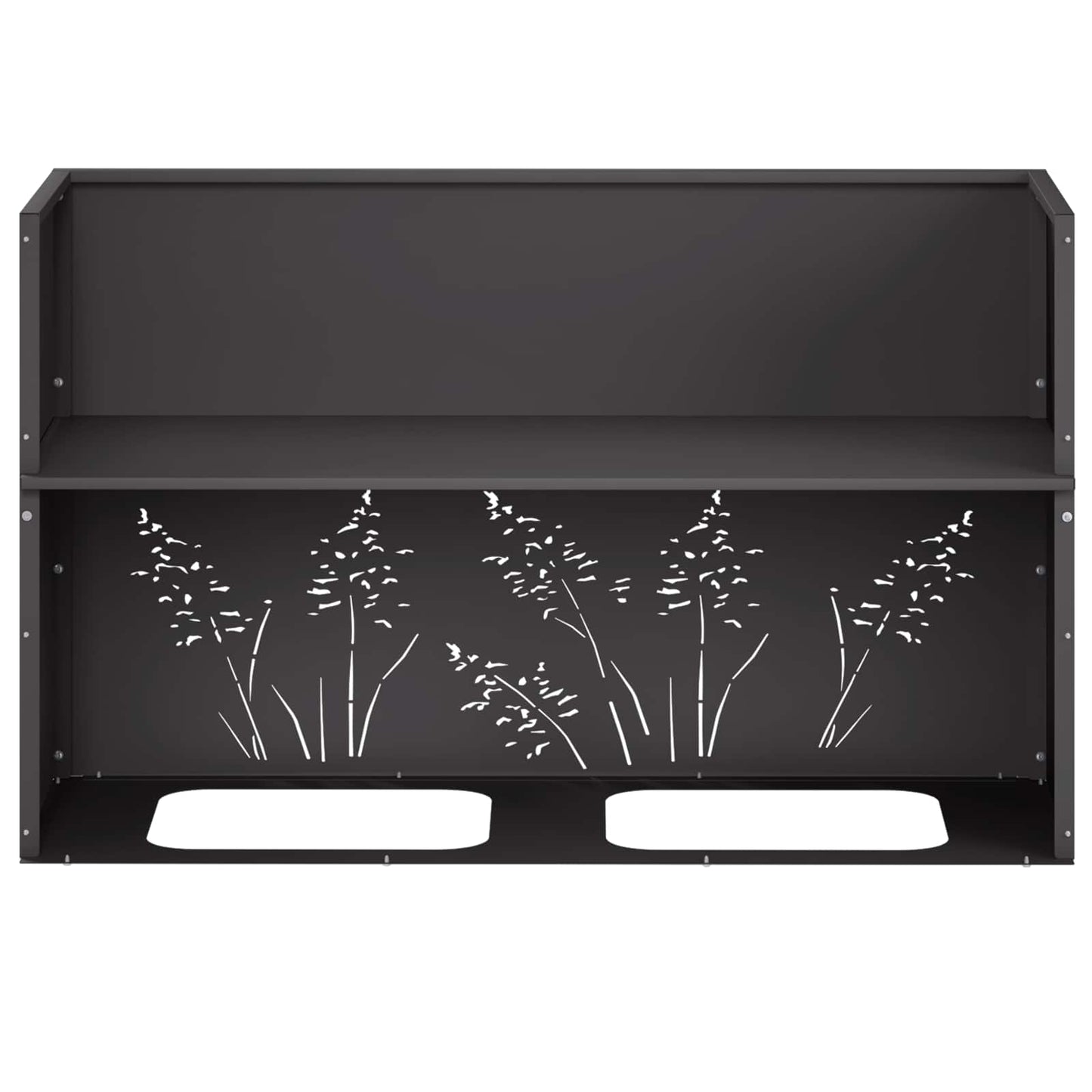 Plantenbak Zwart 80 x 30 x 49 cm Koudgewalst staal