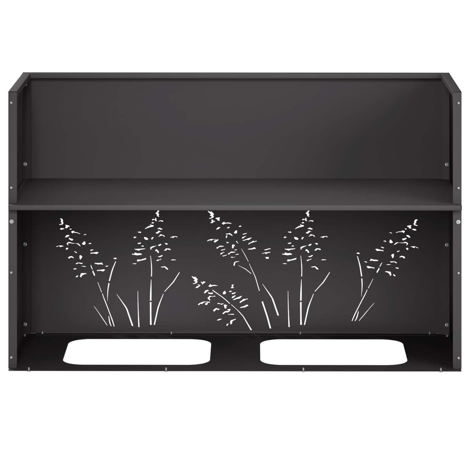 Plantenbak Zwart 80 x 30 x 49 cm Koudgewalst staal