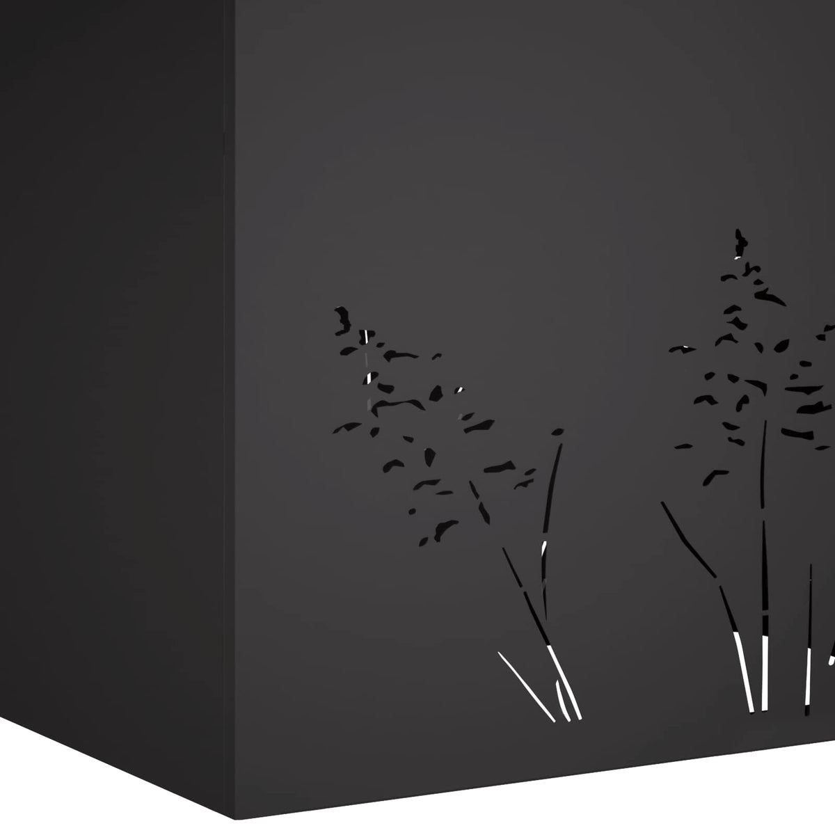 Plantenbak 2 st Zwart 80 x 30 x 49 cm Koudgewalst staal