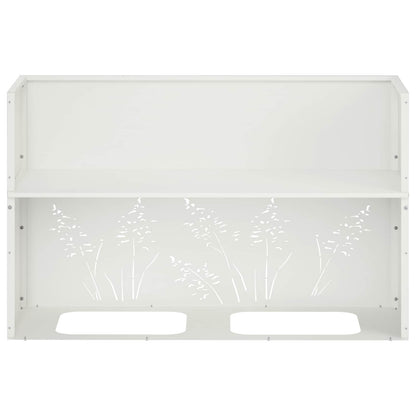 Plantenbak Wit 80 x 30 x 49 cm Koudgewalst staal