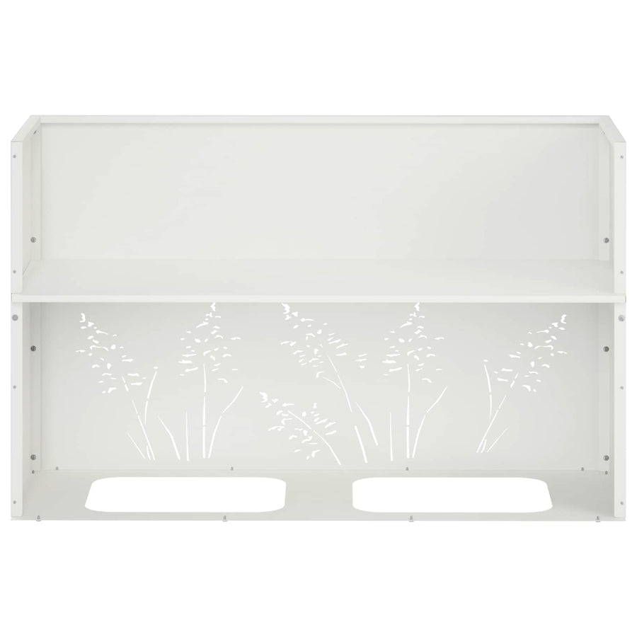 Plantenbak Wit 80 x 30 x 49 cm Koudgewalst staal