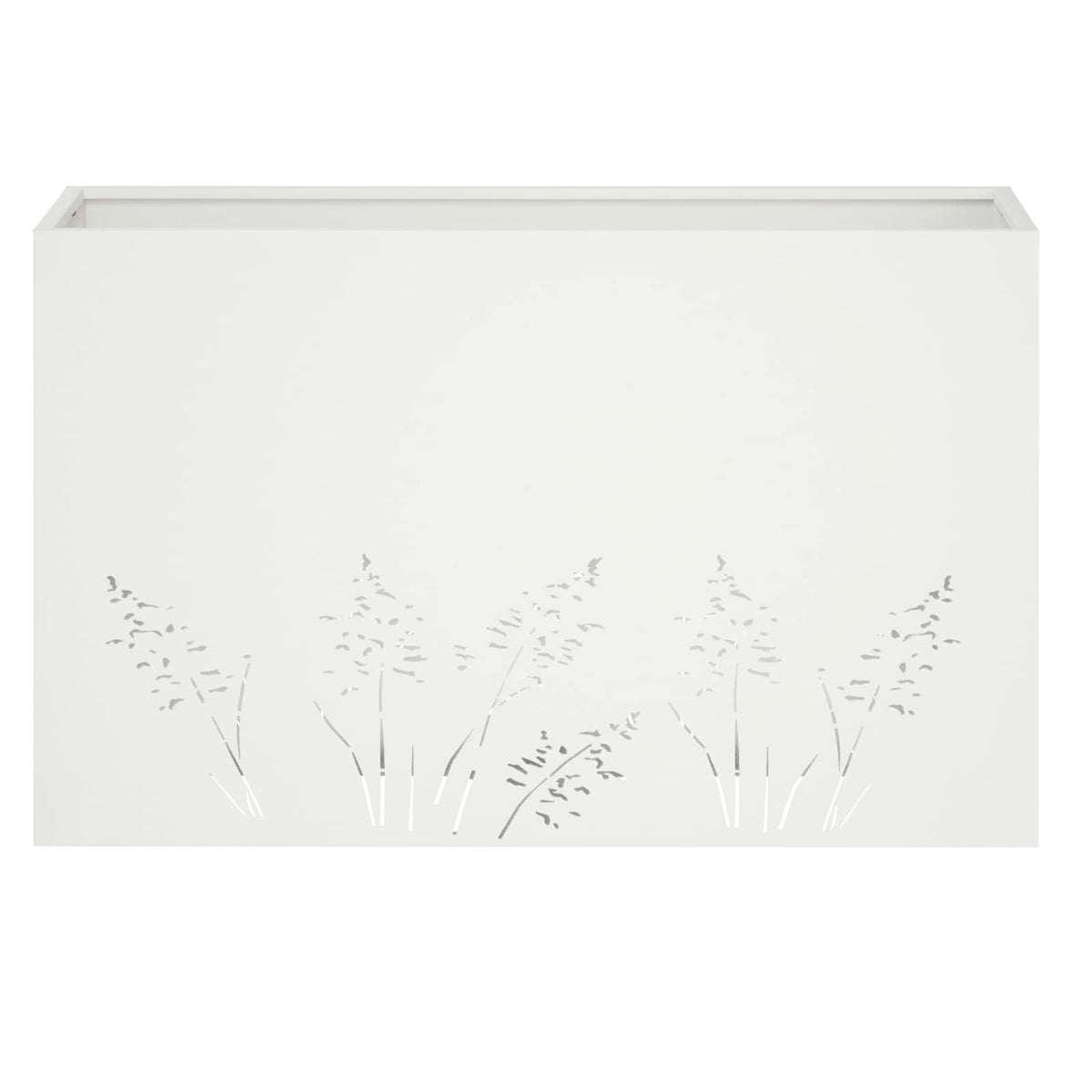 Plantenbak 2 st Wit 80 x 30 x 49 cm Koudgewalst staal