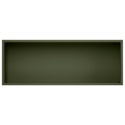 Plantenbak Olijfgroen 80 x 30 x 49 cm Koudgewalst staal