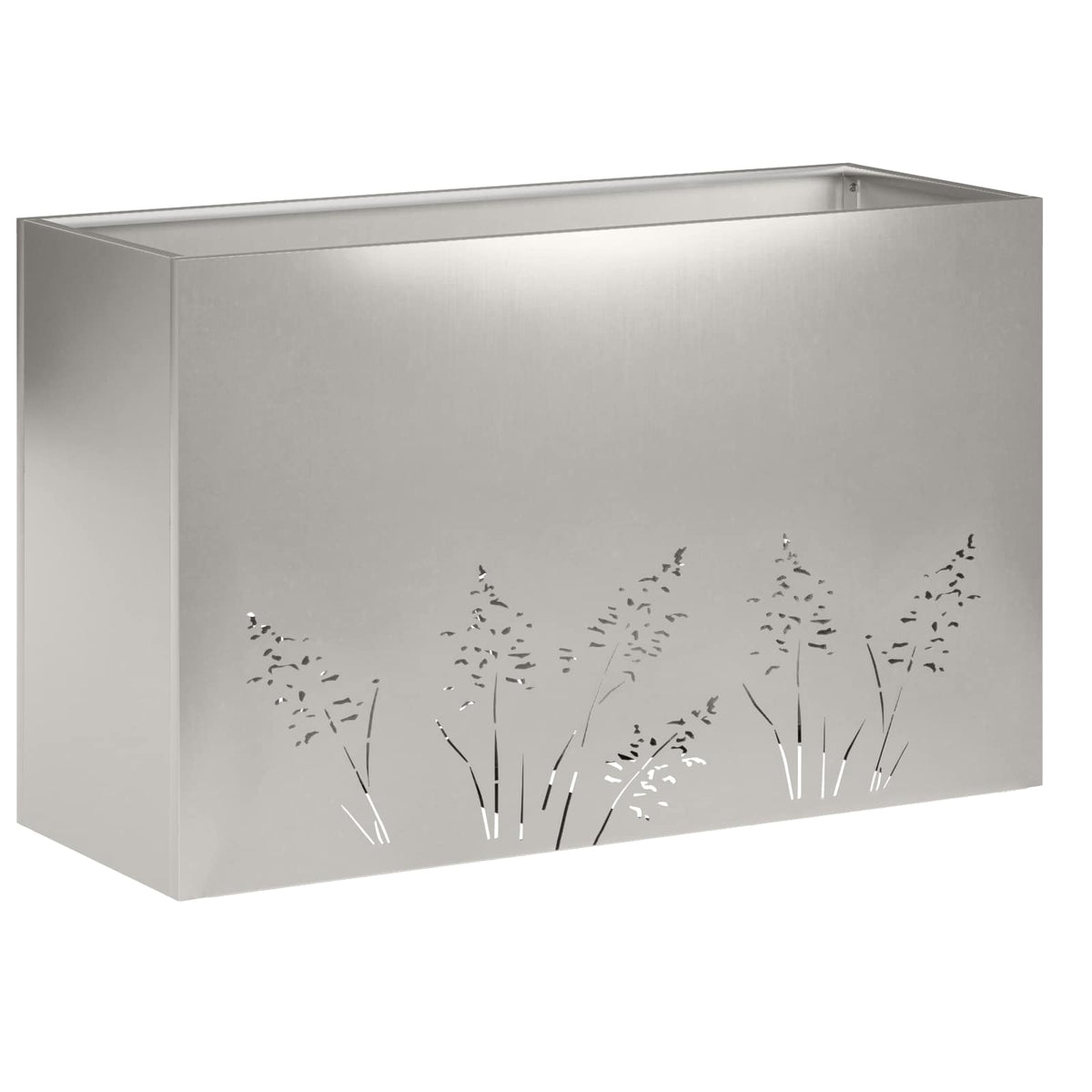 Plantenbak zilver 80 x 30 x 49 cm Roestvrij staal