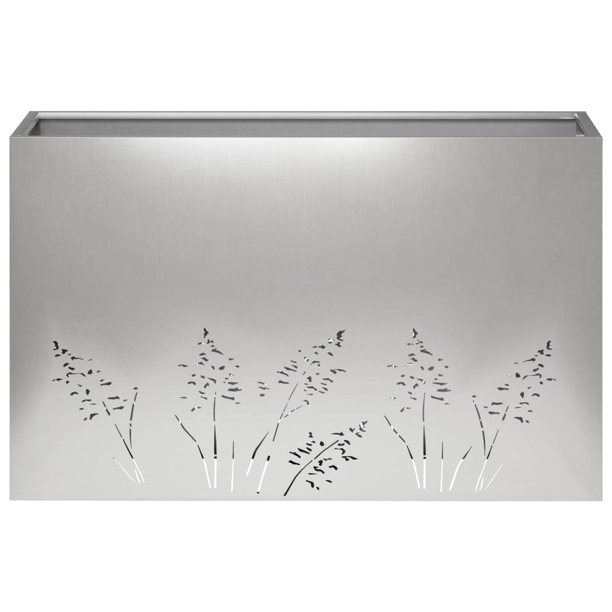 Plantenbak zilver 80 x 30 x 49 cm Roestvrij staal