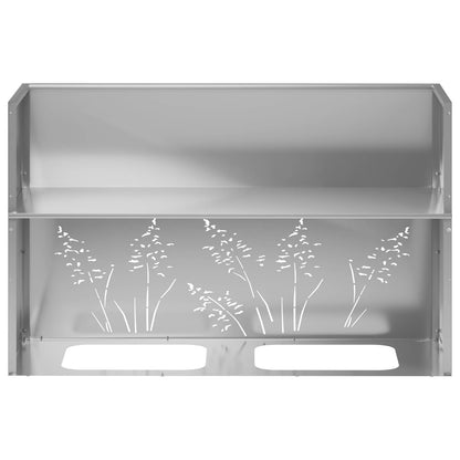 Plantenbak zilver 80 x 30 x 49 cm Gegalvaniseerd staal
