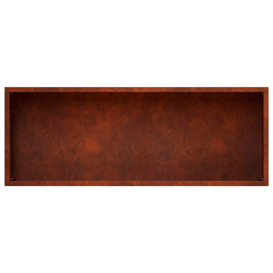 Plantenbak 2 st Roestkleurig 80 x 30 x 49 cm weervast staal