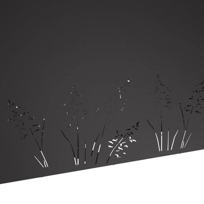Plantenbak Zwart 100 x 20 x 49 cm Koudgewalst staal