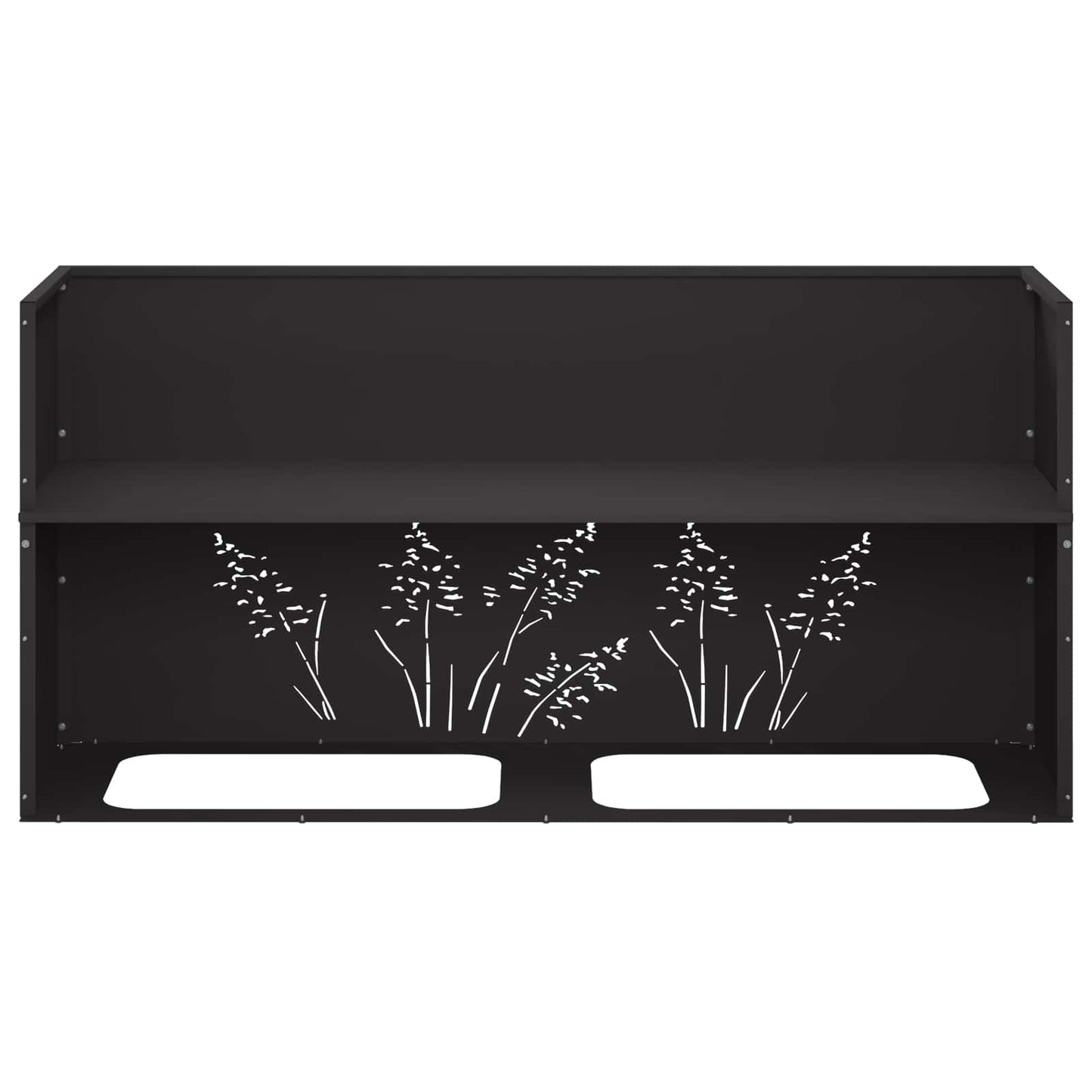 Plantenbak Zwart 100 x 20 x 49 cm Koudgewalst staal