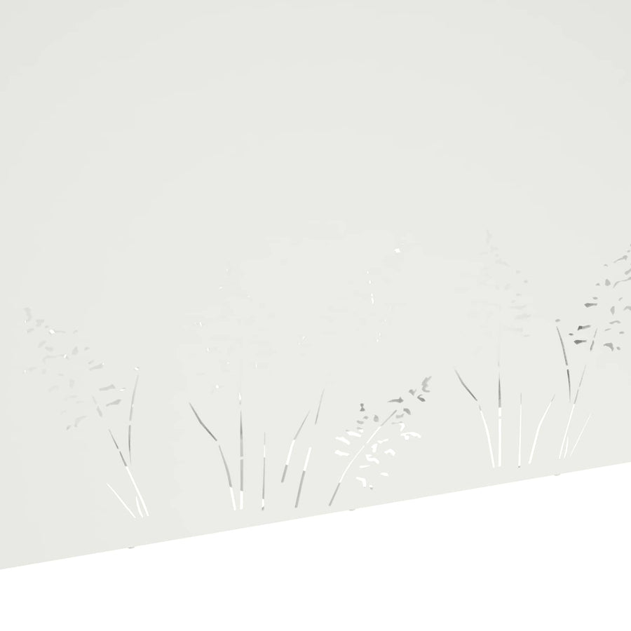 Plantenbak 2 st Wit 100 x 20 x 49 cm Koudgewalst staal