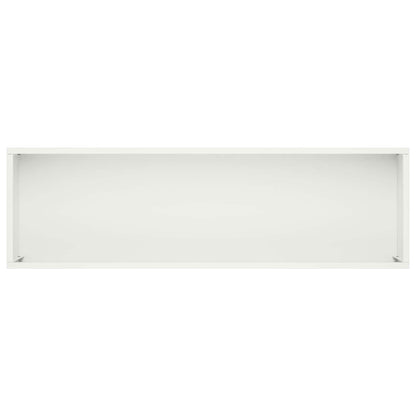 Plantenbak 2 st Wit 100 x 20 x 49 cm Koudgewalst staal