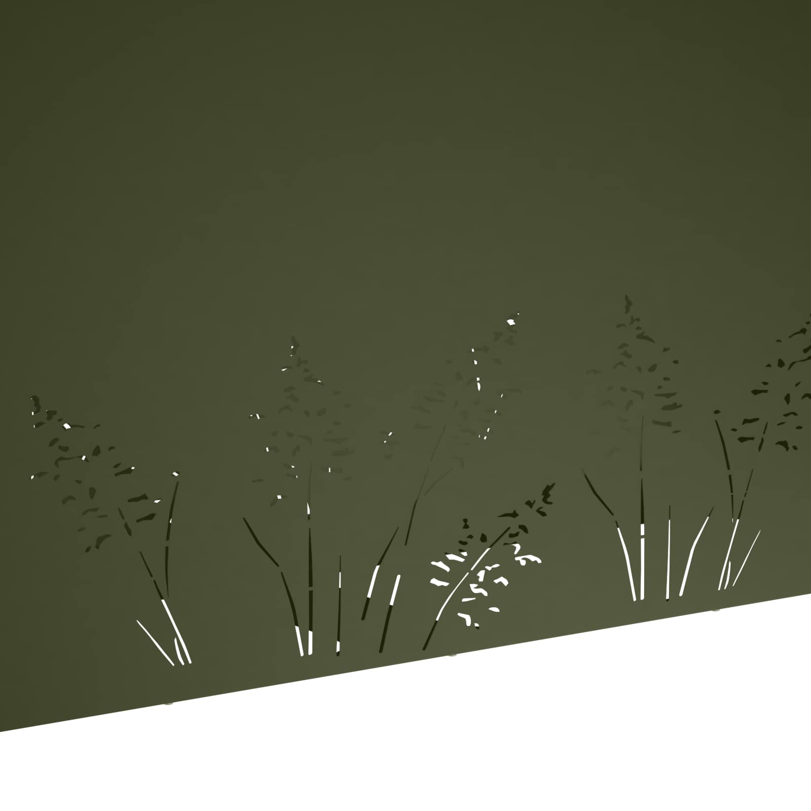 Plantenbak Olijfgroen 100 x 20 x 49 cm Koudgewalst staal