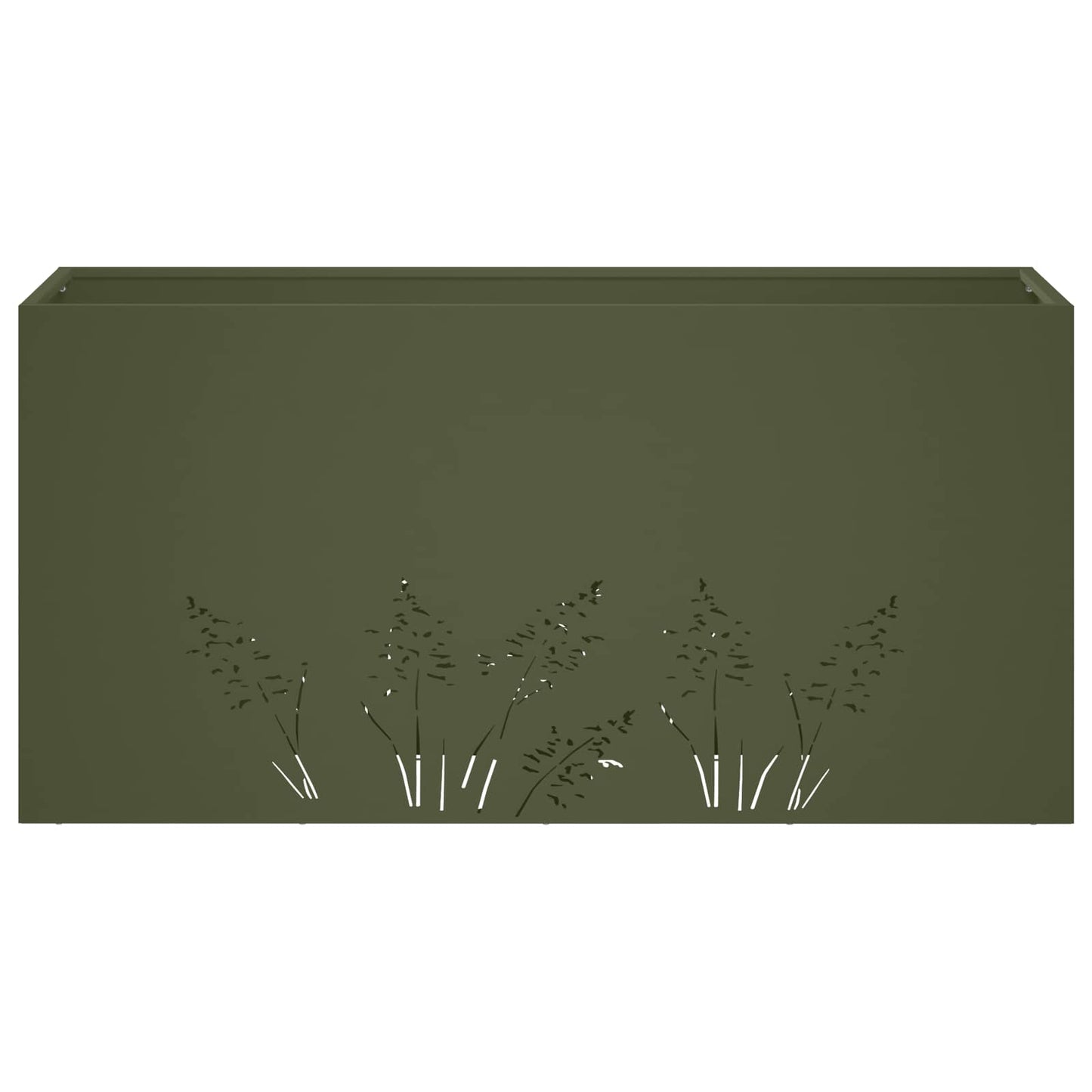 Plantenbak Olijfgroen 100 x 20 x 49 cm Koudgewalst staal