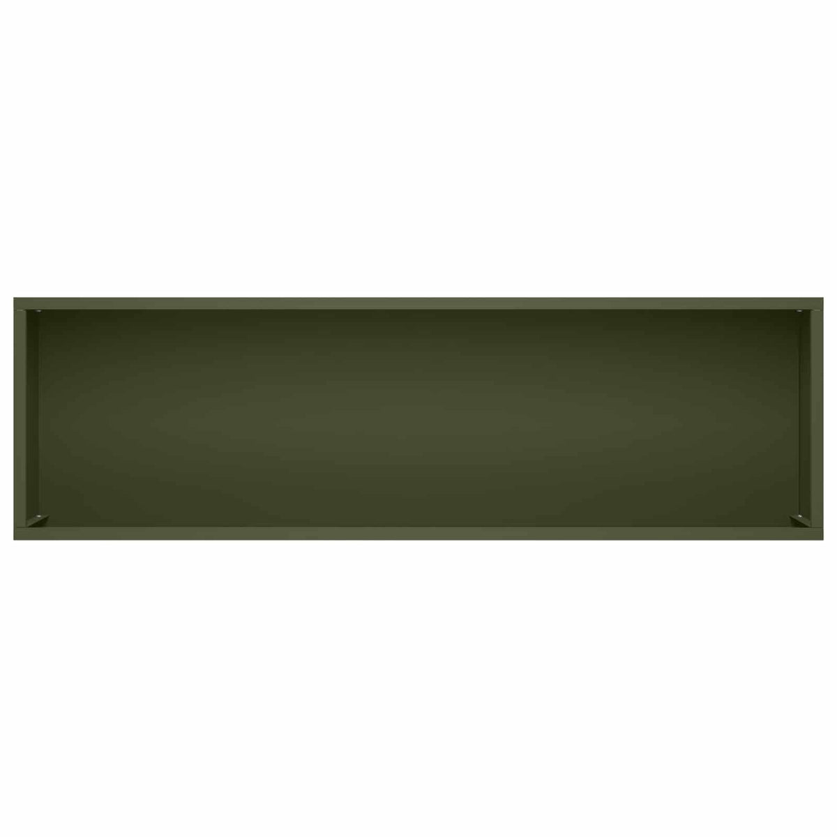 Plantenbak 2 st Olijfgroen 100 x 20 x 49 cm Koudgewalst staal