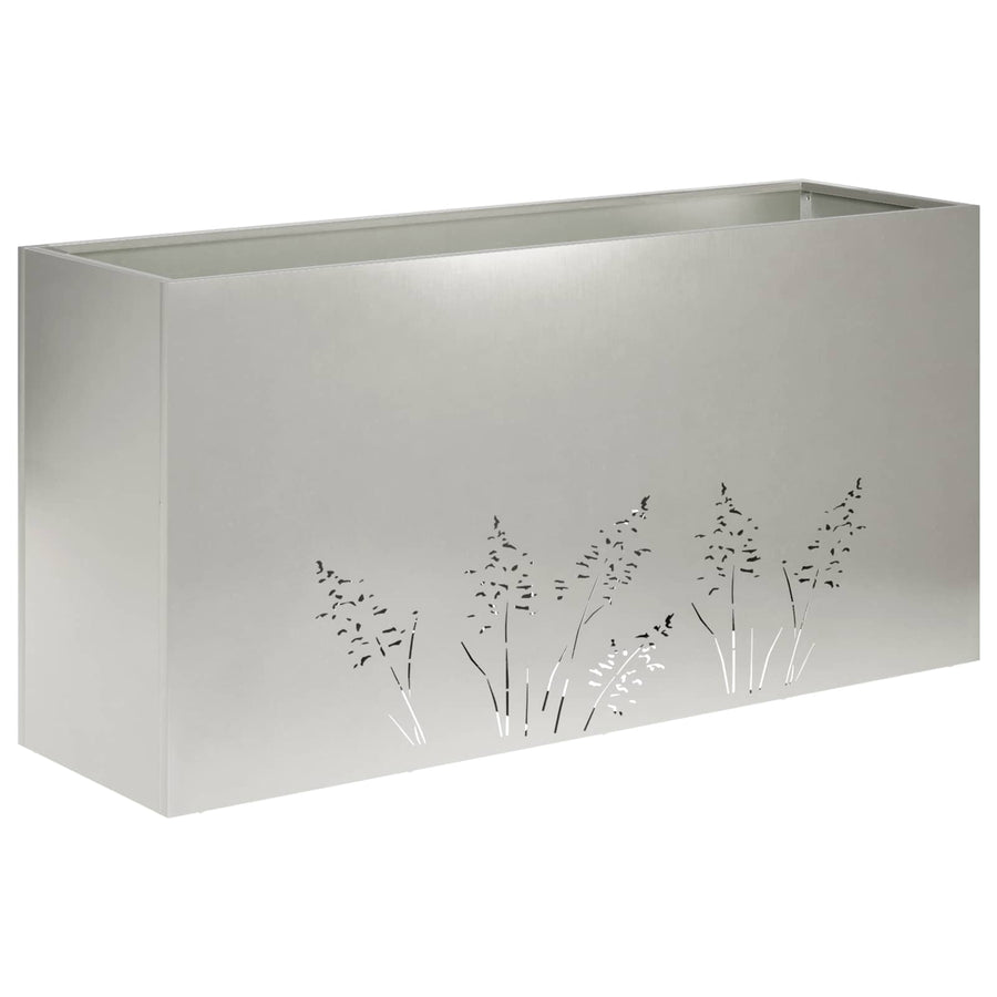 Plantenbak zilver 100 x 20 x 49 cm Roestvrij staal