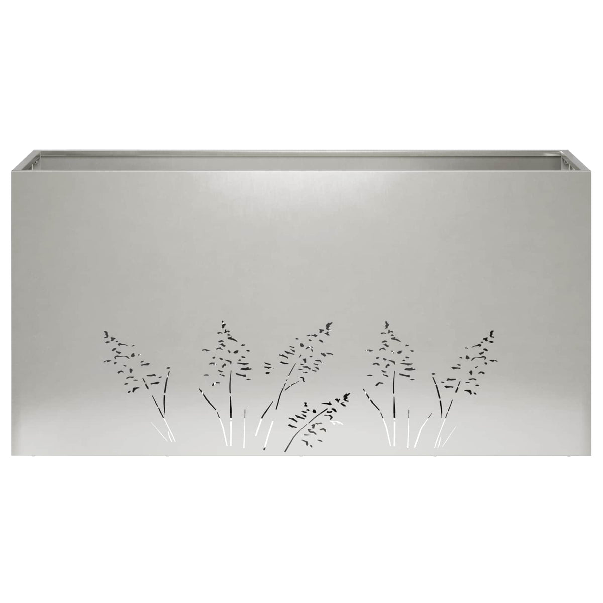 Plantenbak zilver 100 x 20 x 49 cm Roestvrij staal