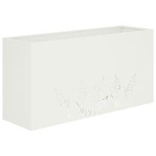 Plantenbak Wit 100 x 30 x 49 cm Koudgewalst staal