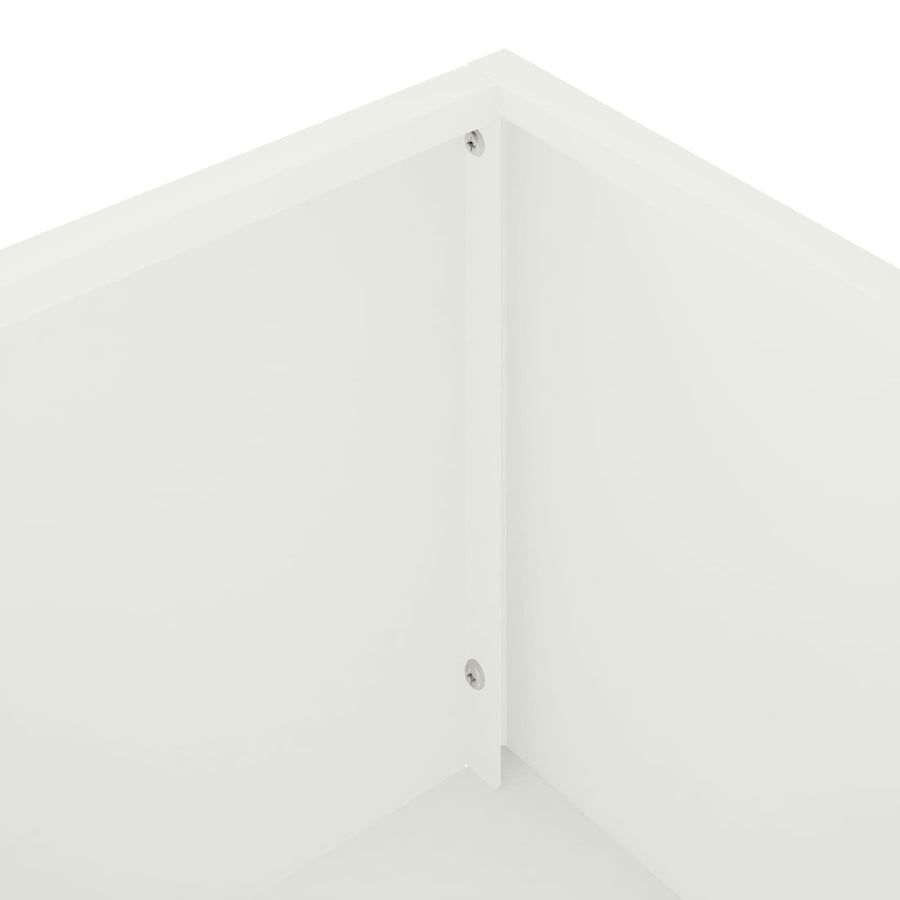 Plantenbak 2 st Wit 100 x 30 x 49 cm Koudgewalst staal
