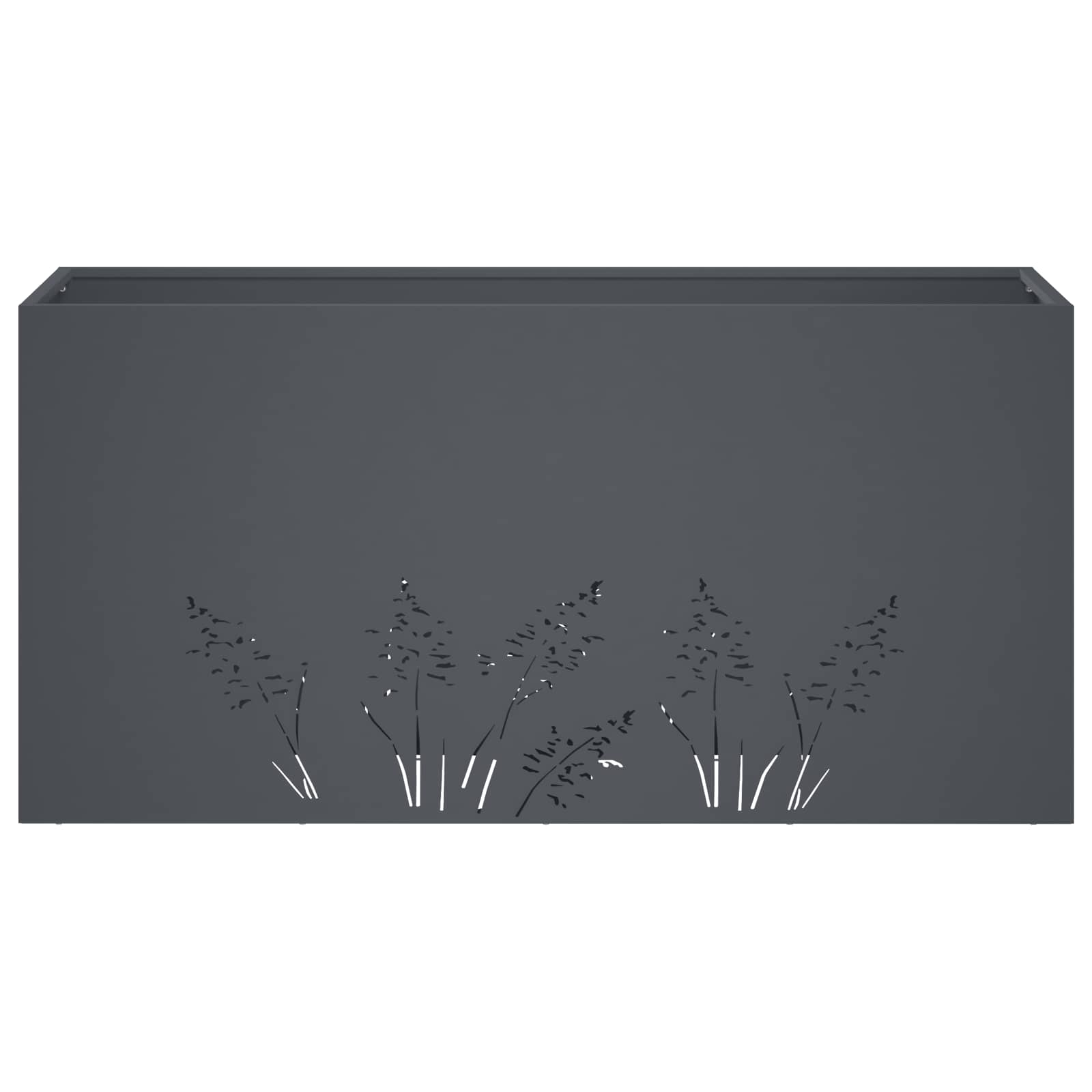 Plantenbak Antraciet 100 x 30 x 49 cm Koudgewalst staal