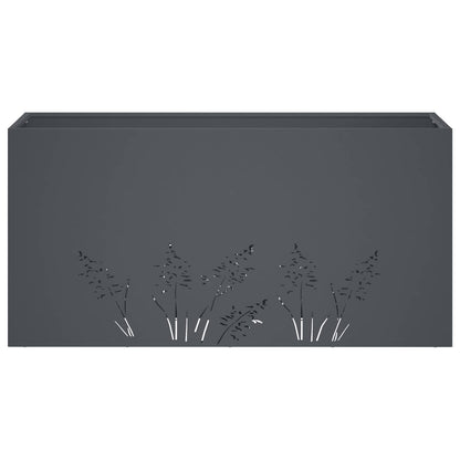 Plantenbak Antraciet 100 x 30 x 49 cm Koudgewalst staal