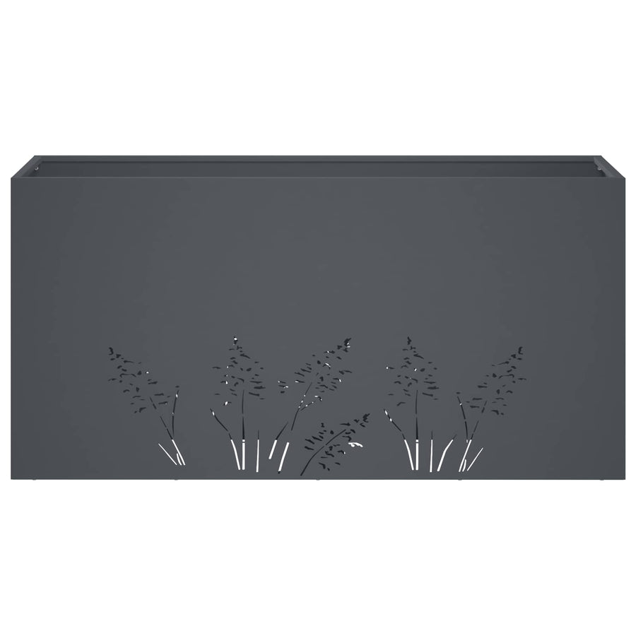 Plantenbak Antraciet 100 x 30 x 49 cm Koudgewalst staal