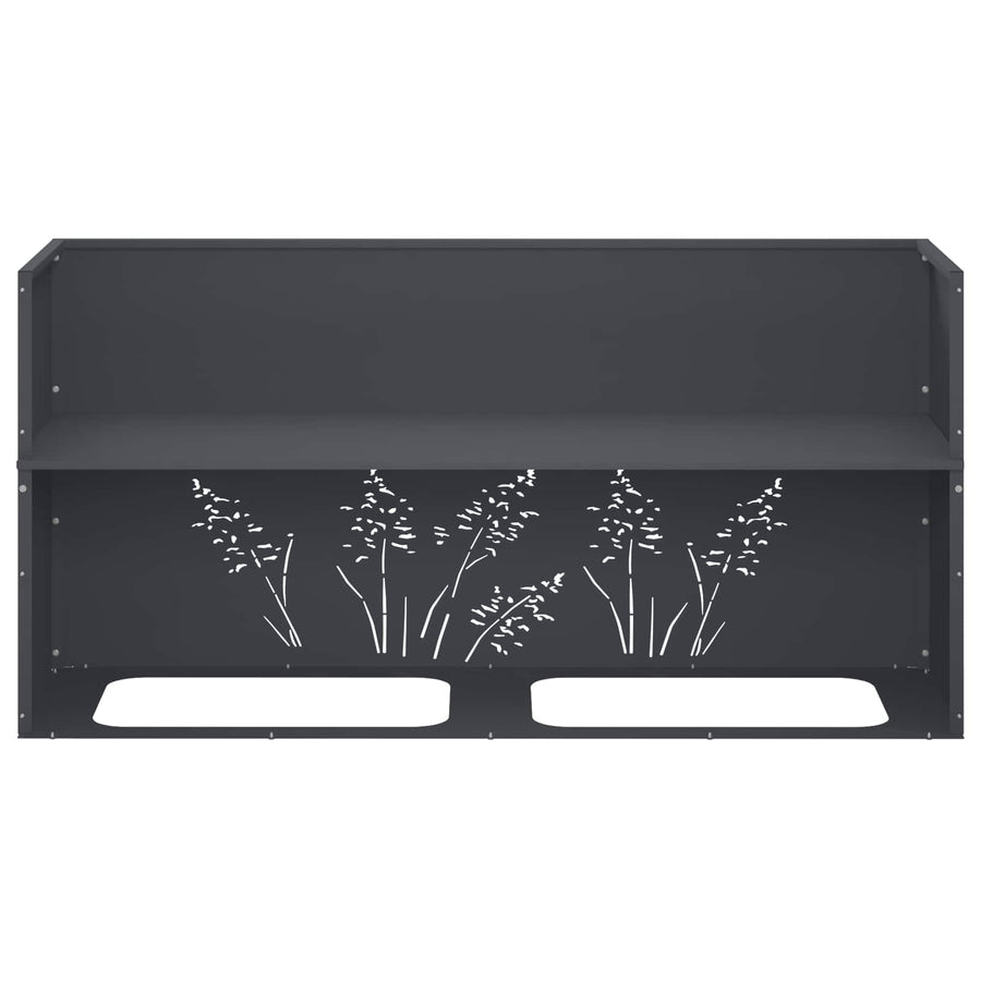 Plantenbak Antraciet 100 x 30 x 49 cm Koudgewalst staal