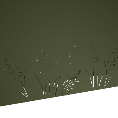 Plantenbak Olijfgroen 100 x 30 x 49 cm Koudgewalst staal