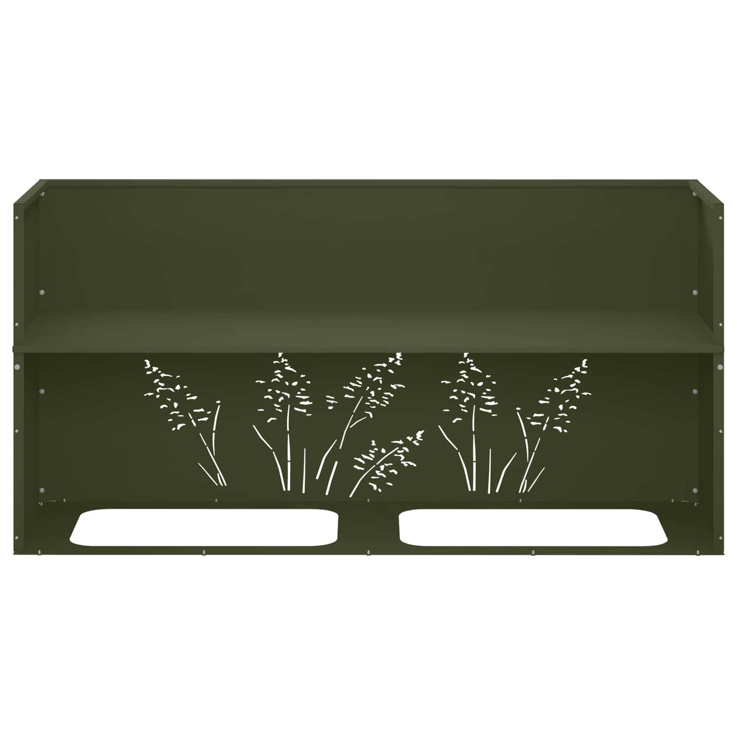 Plantenbak Olijfgroen 100 x 30 x 49 cm Koudgewalst staal