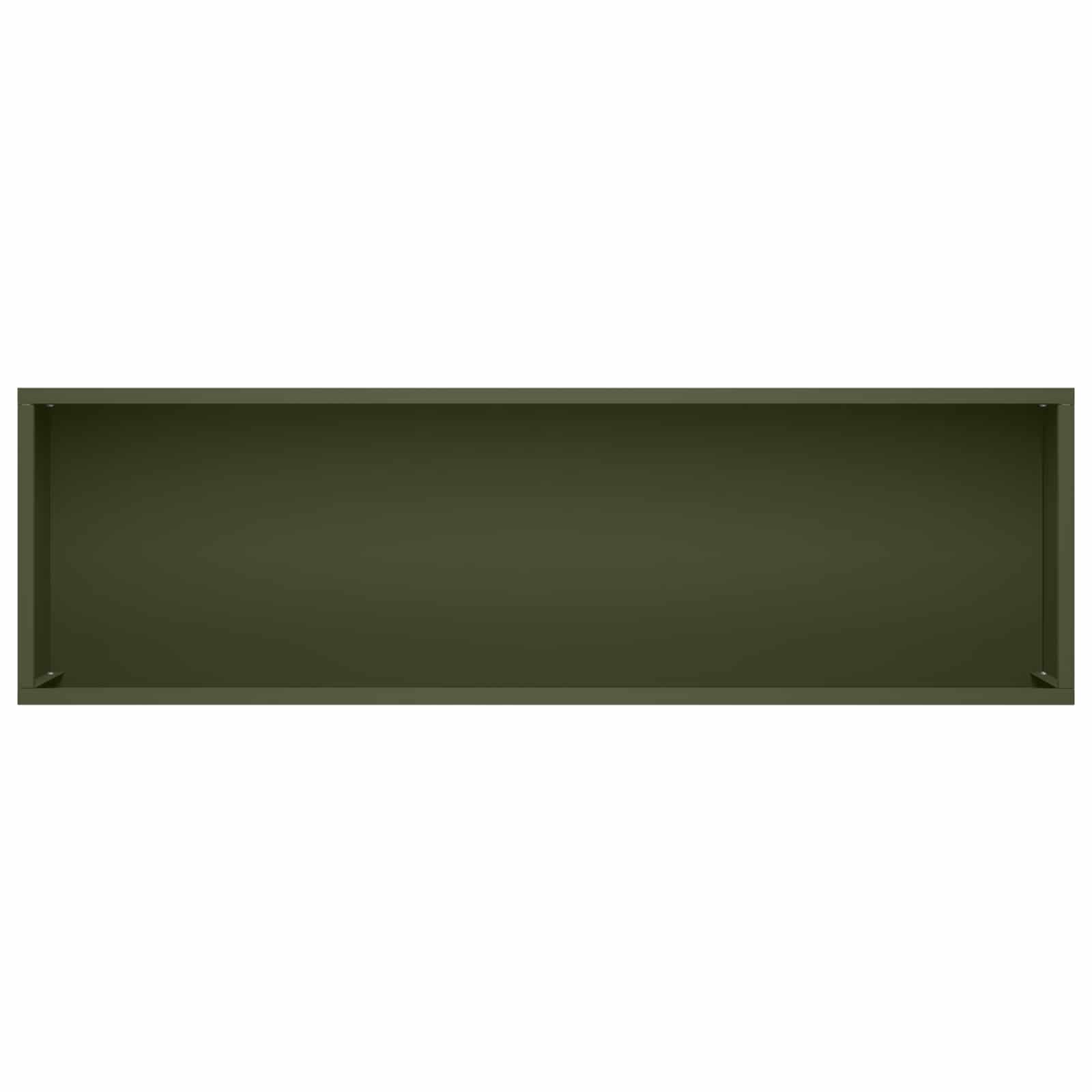 Plantenbak Olijfgroen 100 x 30 x 49 cm Koudgewalst staal