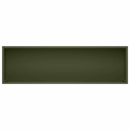 Plantenbak Olijfgroen 100 x 30 x 49 cm Koudgewalst staal