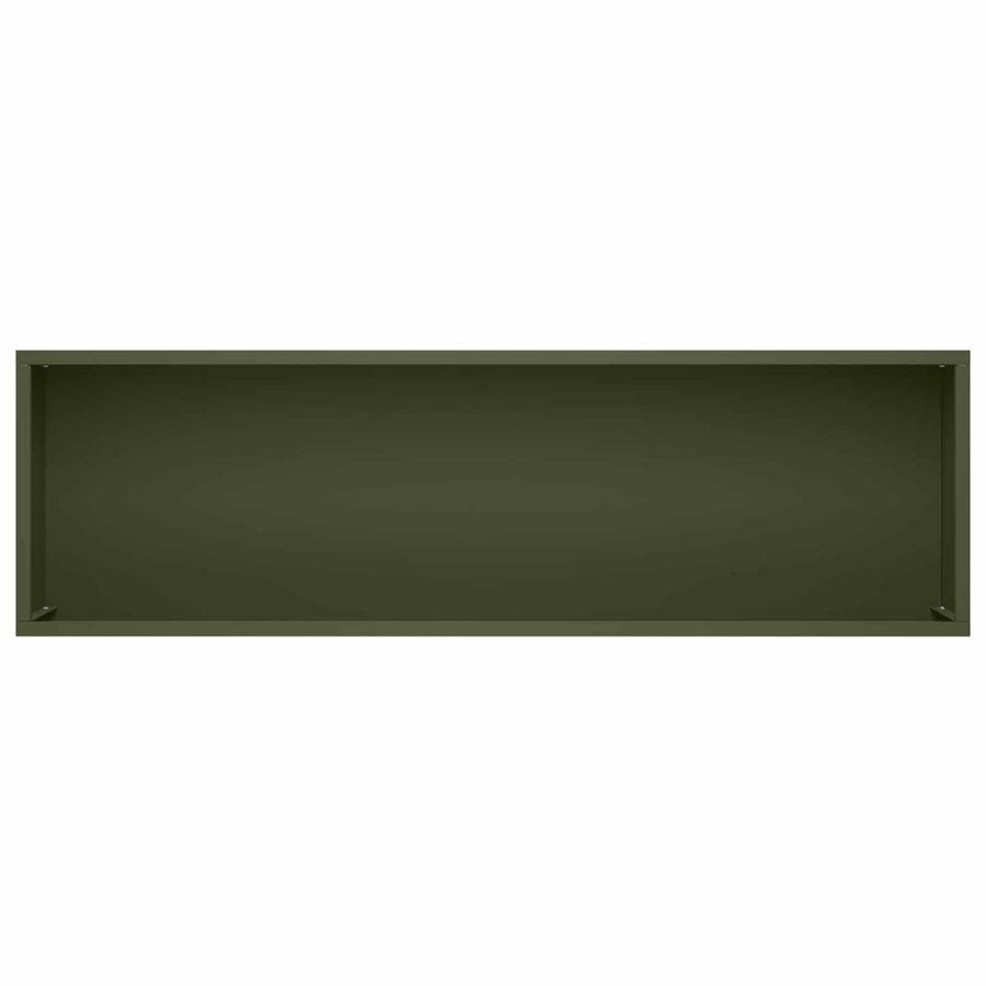 Plantenbak Olijfgroen 100 x 30 x 49 cm Koudgewalst staal