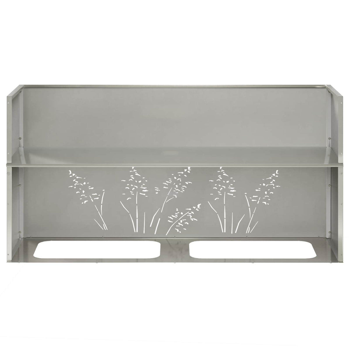 Plantenbak zilver 100 x 30 x 49 cm Roestvrij staal