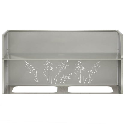 Plantenbak zilver 100 x 30 x 49 cm Roestvrij staal