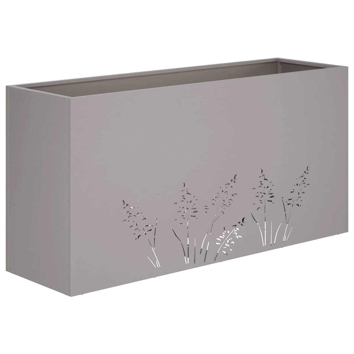Plantenbak 2 st Roestkleurig 100 x 30 x 49 cm weervast staal