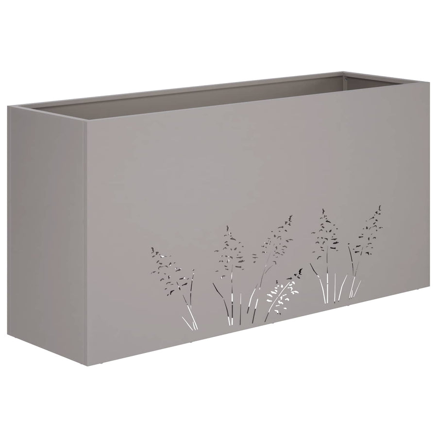 Plantenbak 2 st Roestkleurig 100 x 30 x 49 cm weervast staal