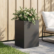 Plantenbak 40x40x60 cm koudgewalst staal zwart