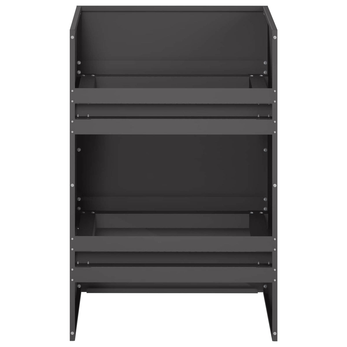 Plantenbak Zwart 40 x 40 x 60 cm Koudgewalst staal