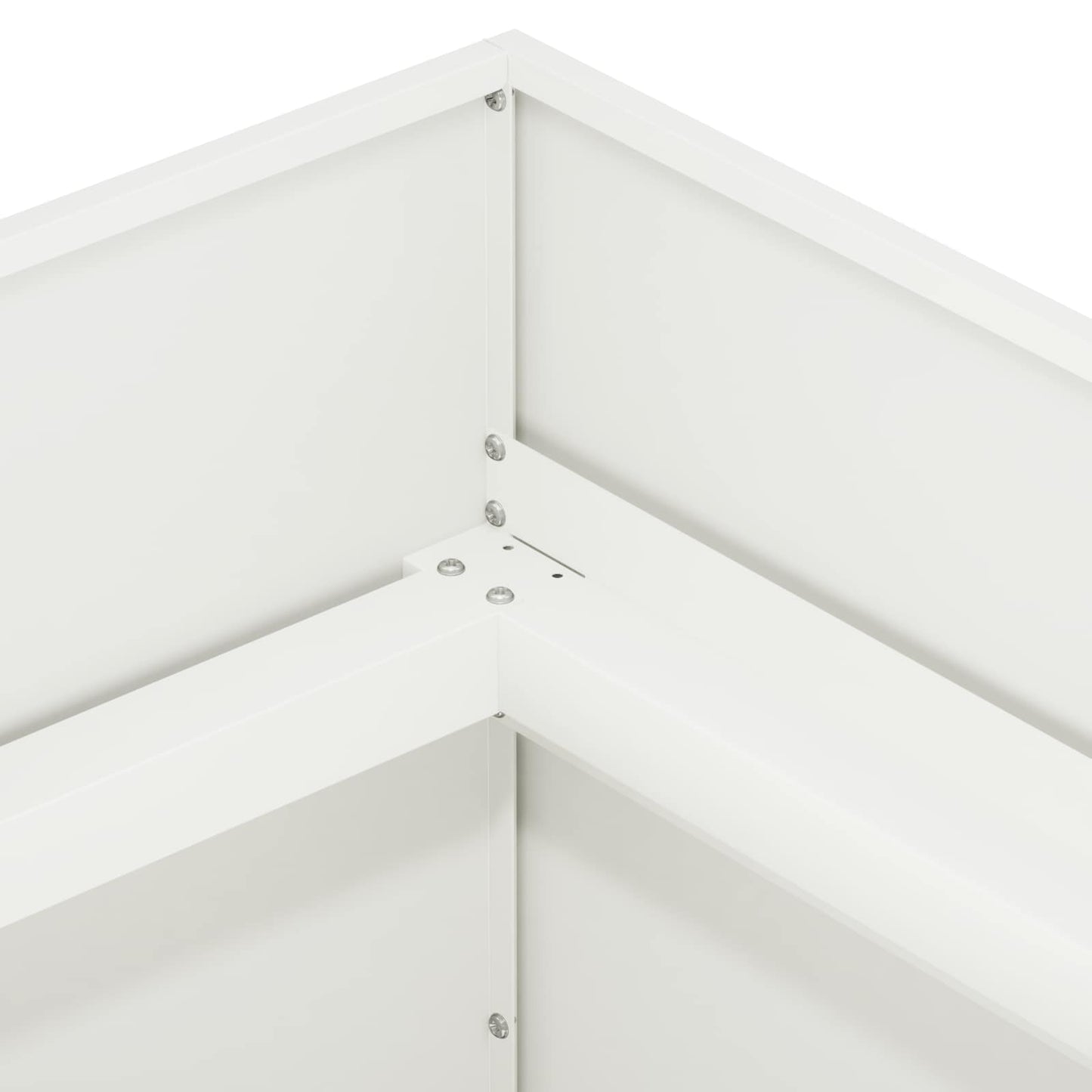 Plantenbak Wit 40 x 40 x 60 cm Koudgewalst staal